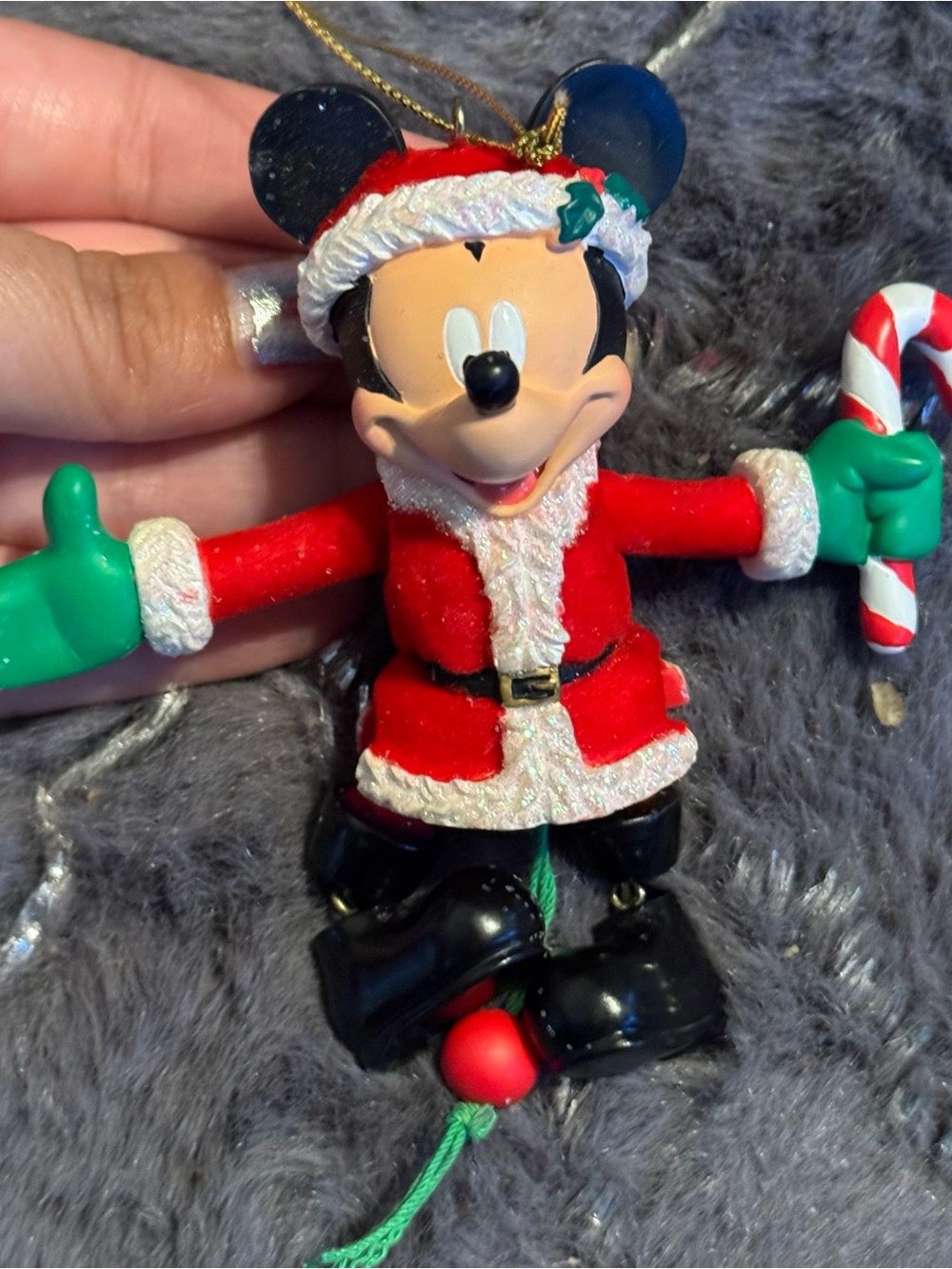 Disney Mickey Mouse Santa Figurine Ornament Christmas Decor Disney‎ Decor